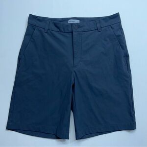 VRST Performance Shorts Mens Size 32 Waist Charcoal Gray Zip Pockets 8.5” Inseam